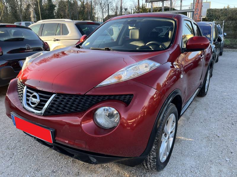 Voiture d’occasion NISSAN JUKE 1.5 DCI 110 Acenta Pack. 5p. avec climatisation Automatique et régulateur et limiteur de vitesse. Garantie 12 Mois.