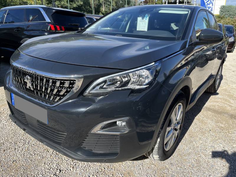 Voiture d’occasion PEUGEOT 3008 II 1.5 BLUE HDI 130 Active Business. EAT 8. 5p. avec GPS Europe Tactile et Radars AV + AR  + Caméra ainsi que Régulateur + Limiteur de vitesses. Garantie 12 Mois.