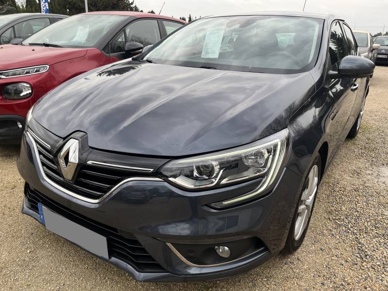 Voiture d’occasion RENAULT MEGANE IV 1.5 DCI 110 Business BV6. 5p. Avec GPS Europe Tactile et Crochet d’Attelage ainsi que radars AV + AR. Garantie 12 Mois.