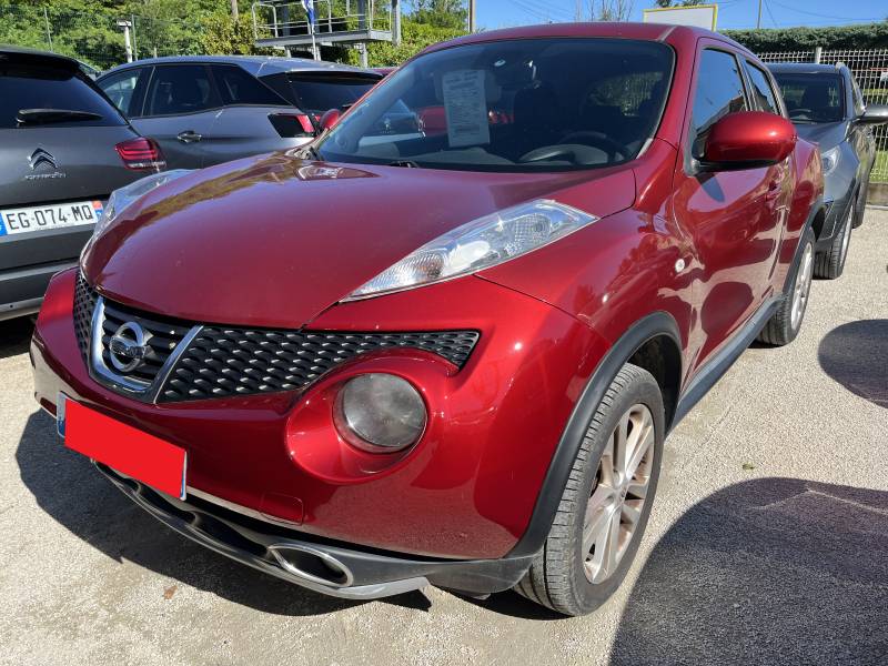 Voiture d’occasion NISSAN JUKE 1.5 DCI 110 Acenta Pack. 5p. avec climatisation et radar de recul ainsi que régulateur et limiteur de vitesse. Garantie 12 Mois.