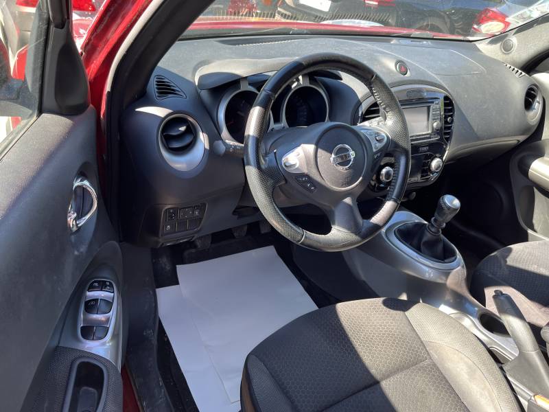 Voiture d’occasion NISSAN JUKE 1.5 DCI 110 Acenta Pack. 5p. avec climatisation et radar de recul ainsi que régulateur et limiteur de vitesse. Garantie 12 Mois.